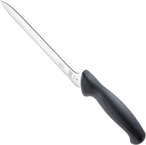 Mercer Culinary M22408 Millennia Black Handle, 8-Inch Offset Wavy Edge, Bread Knife...