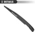 Motoforti Windshield Wiper Blade Arm Set, 14 Inch Rear Window Wiper Kit, for Kia Borrego 2009, Rubber, Black...