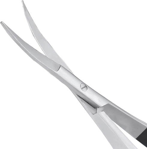 Spring Action Curved Blade 4.5 Inch EZ Snip Squeeze Scissors with Pouch Sleeve for Applique, Embroidery, Fabric, Thread, Knitting, Sewing, Arts & ...