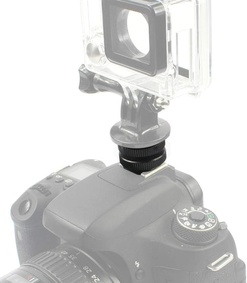 BGNing 1/4'' Camera Hot Shoe Mount Adapter Shoe Interface Tripod Screw Adaptor Flash Hot Shoe Mount for DSLR Camera Compatible with GoPro (2pcs)...