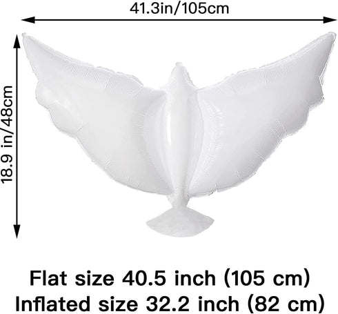 12-Pack Dove Balloons Memorial Release in Sky, Biodegradable White Angel Lanterns Funeral Party Decorations for Loss of Loved One, Celebration of ...