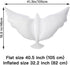 12-Pack Dove Balloons Memorial Release in Sky, Biodegradable White Angel Lanterns Funeral Party Decorations for Loss of Loved One, Celebration of ...