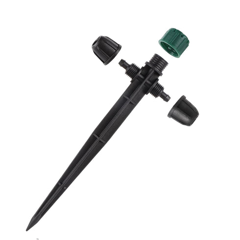 Drip Irrigation Emitters for 1/4" Drip Tubing,Adjustable 360 Degree Automatic Irrigation Drippers on 5" Arrow Stake for 4-7mm Irrigation Watering ...