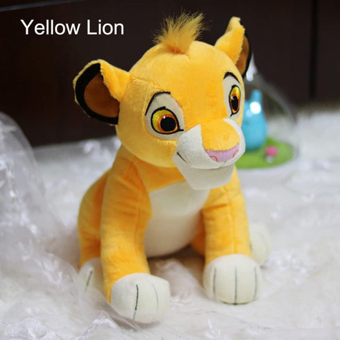 SecretCastle Lion Plush Baby Lion Toys Lifelike Lion Animal Stuffed for Kids,Family Chirstmas Gifts 28 cm Height with Embroidered Details (Yellow ...