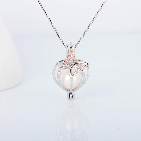 925 Sterling Silver Butterfly CZ Cage Pendants Crafting Charm for DIY Necklace Bracelet Jewelry Making...