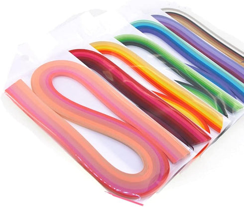 ODETOJOY 5mm Gradient Quilling Paper Strips - 840pcs in Chromatic Crescendo Multicolor Ramps - Perfect for Paper Filigree Crafts and DIY Projects...
