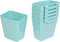 6 Pack Hanging Cup Holders for Rolling Carts, Teal, 2.4in x 3.5in x 4.5in...