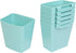 6 Pack Hanging Cup Holders for Rolling Carts, Teal, 2.4in x 3.5in x 4.5in...