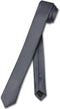 Vesuvio Napoli Narrow NeckTie Extra Skinny CHARCOAL GREY Men's 1.5" Neck Tie...