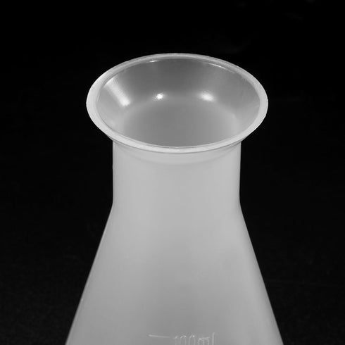 PATIKIL 100ml Plastic Erlenmeyer Flask, 2 Pack Wide Mouth Conical Flask for Laboratory, Clear...