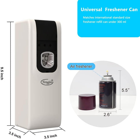 Automatic Air Freshener Spray Dispenser, FENGJIE Auto Air Fresheners Spray -Wall Mount/Free Standing Fragrance Dispenser for Home Room Office Hote...
