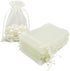HRX Package Organza Bags 4x6 inch 100pcs, Mesh Jewelry Pouches Candy Drawstring Gift Bags Small Sachet for Christmas Wedding Giveaways (pastel yel...