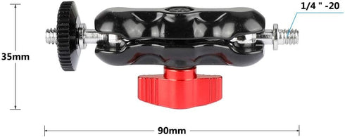 CAMVATE Universal Magic Arm with with Dual Ball Heads(Red,2 Pieces) - 2079...