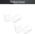 Othmro Measuring Cups 100ml/3.38oz PP Plastic Graduated Beaker Transparent for Lab Kitchen Liquids 4pcs...