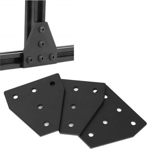 2020 Aluminum Extrusion Connector Bracket Set Included 8PCS joint Plates,1Pcs M3 Wrench,40Pcs M5 T-slot Nuts and 40Pcs M5x8mm Hex Socket Cap Screw...