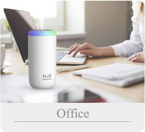 Plant Humidifier, 350ml USB Mini Humidifier for Plants, Small Plant Humidifier with Night Light, Cool Mist Humidifier Baby, Plant Humidifier indoo...