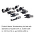 Utoolmart 8pcs Wood Plug Cutter Drills Bit Set 1/4” 3/8” 1/2” 5/8” Barrel Cork Tenon Hole Saw Cutting Tools for Woodworking, High Carbon Steel...