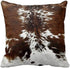 Leaveland Throw Pillowcase 20 x 20 Tri Color Brown Cowhide Print Throw Pillow Cover...
