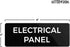 Electrical Panel Sign, Durable ABS Plastic with Full Adhesive Backing, Sign for Door or Wall, 2x6"...