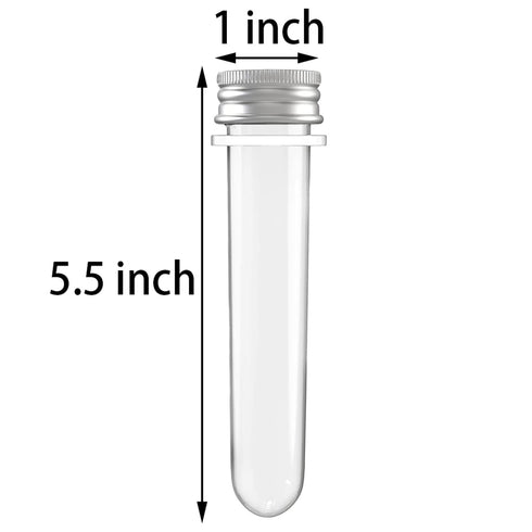 12 Pcs Plastic Test Tubes 45 ml Science Party Test Tubes for Scientific Experiments,Party Decoration,Candy,Bath Salt,Dice Display...