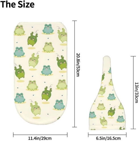 Cartoon Frog Newborn Swaddling Blanket Beanie Hat Sets Soft Baby Receiving Funny Animal Blanket Soft Sleeping Bag New Born Soft Sleep Sacks for Bo...