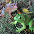 Gemini&Genius Tree Frog Realistic Hand Painted Toy for Backyear Decor, Carnival Game. Bullfrog Figurine Plastic Frogs Rubber Animal Toys for Educa...