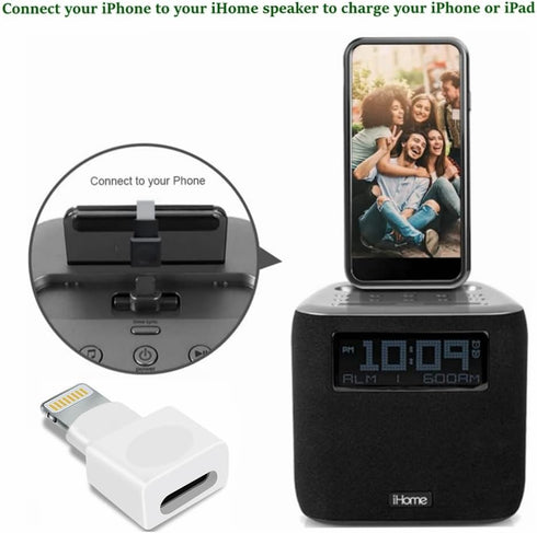 2-Pack Lightning Adapters for i-OS Phone and i-OS Tablet Pad Compatibility with Lifeproof and Otterbox Cases......