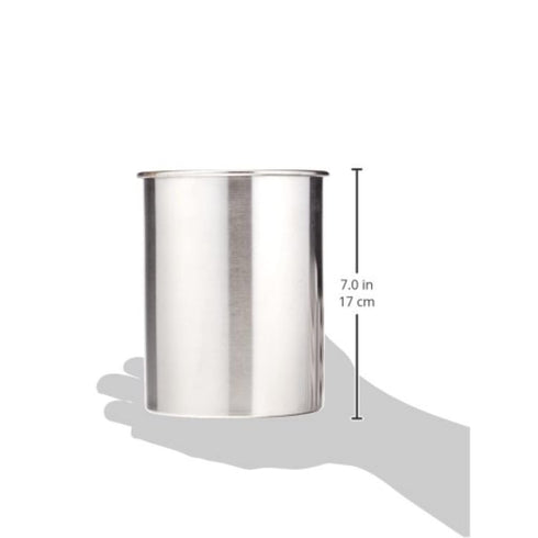TableCraft Products HU2 Utensil Holder, Stainless Steel Brushed...