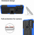 Moto G Pure Case with HD Screen Protector - Yiakeng Shockproof Silicone & Hard Cover, Kickstand - Blue...