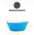 qiqee 500pcs Foil Cupcake Liners For Baking Standard Size Thick ? Sturdy Oil Resistance, 10 Color Baking Cups Muffin Liners Paper(Standard Size 2i...