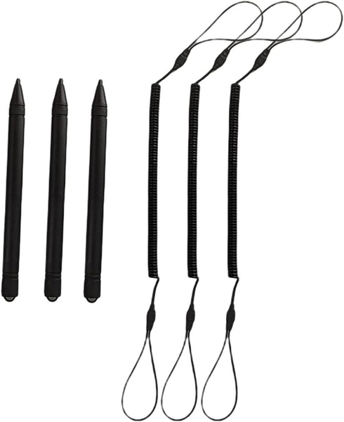Element 115 3-Pack Replacement Stylus Pen for Boogie Board LCD Writing Tablet Pack of 3 with 3 Elastic Coil Strings to Attach Pens to Board (Drawi...