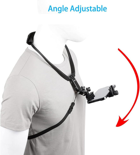 Pellking POV/Vlog Smartphone Head Strap Mount Selfie Neck Holder Mount Kit,Compatible with iPhone Samsung Smartphones,Hero 9, 8, 7, 6, 5, 4, 3, 2,...