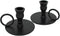 Taper Candle Holders for Candlesticks with Handle, Matte Black Wrought Iron Metal Candle Stick Holders for 7/8" Candles, Set of 2...