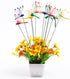 XIZHI 40 Pcs 3D Artificial Dragonfly Stakes Garden Ornaments Dragonfly Garden Decor for Indoor Outdoor Planter Miniature Fairy Garden Decoration,Y...