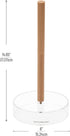 Mind Reader Paper Towel Holder, Kichen Storage, Countertop Organizer, Caddy, Kitchen, Acrylic, 6"L x 6"W x 14.65"H, Brown...