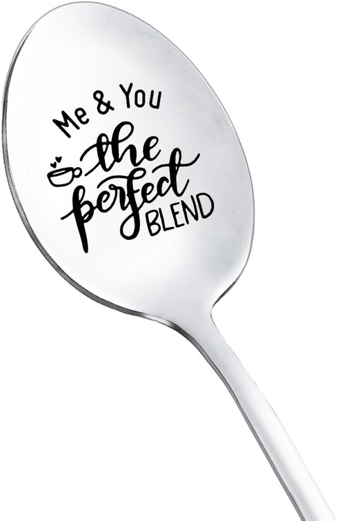 Anniversary Christmas Gifts for Husband Wife Me ? You the Perfect Blend Spoon for Girlfriend Boyfriend Coffee Tea Lover Gift for Couple Funny Birt...