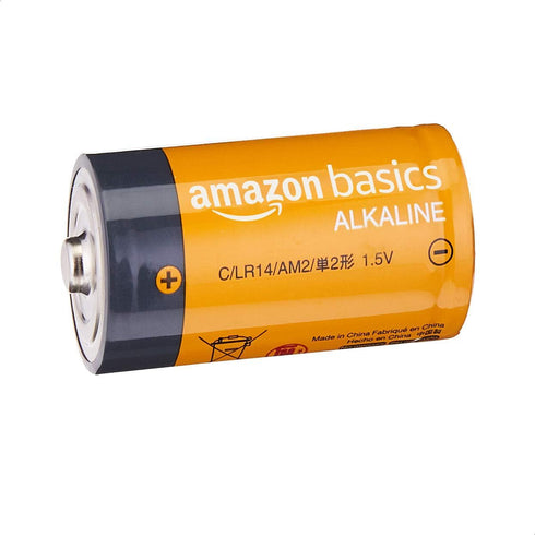 Amazon Basics 24-Pack C Cell Alkaline All-Purpose Batteries, 1.5 Volt, 5-Year Shelf Life...