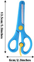 Kids Scissors, preschool 5 Inch Blunt Tip Anti-Pinch Shears, Left and Right Handed Children’ Artwork Cutter Scissors, Kindergarten Daycare Gift fo...