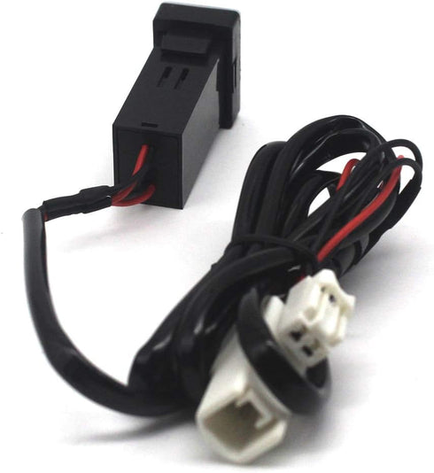 Dual USB Power Socket for Toyota QC3.0, Quick Charge Car Charger USB Adapter for Smartphone/iPad/PDA and More,Max 6.4A Output (32 * 20mm)...