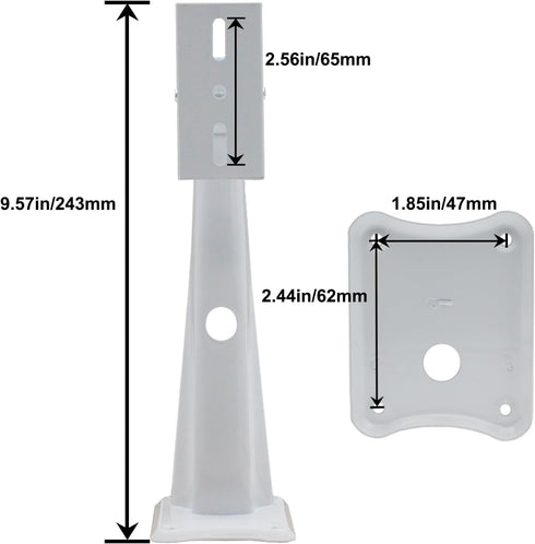 Mini Projector Wall Mount Security Camera Mount Bracket for Camera with 1/4 Screw Head Wall Mount Projector, and Webcam Housing (White) (9.57)...