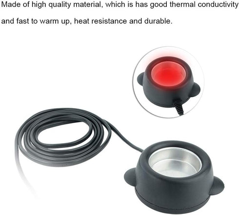 Summer Enjoyment Glue Stove, Mini Hot Glue Melting Pot 30W Melting for Silk Flower Factory for School Handcraft Teaching(U.S. regulations)...