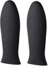 Silicone Hot Handle Holder Non-Slip Pot Iron Grip Sleeve Cover for Kitchen Home (Black)...