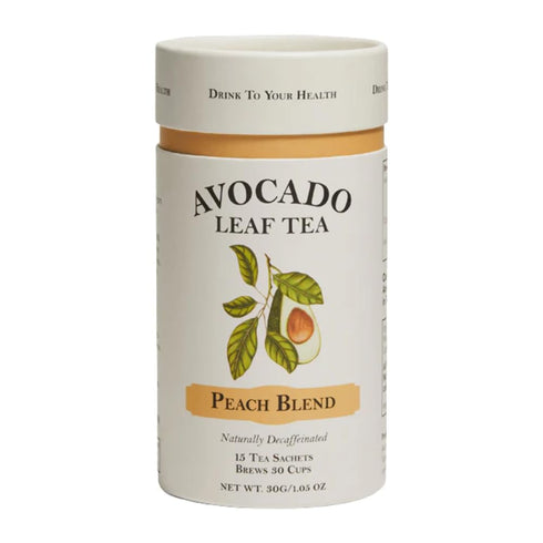 Avocado Leaf Tea Peach Tea – Caffeine-free | Herbal Tea | Immune Support | Cold Brew or Hot Tea | 15 Tea Bags -30 Servings (Gluten Free, Non-GMO)...