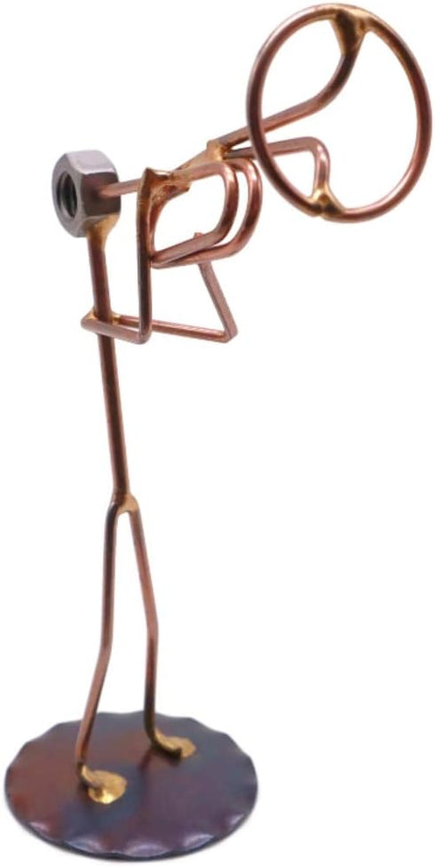 Mellophone Collectible Handmade Metal Art Figurine, Desk Accessories, Trophy, Boss Gift, Office Décor, Business Professional, Musical Instrument...