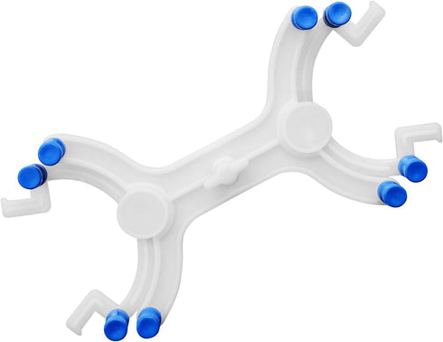 StonyLab Plastic Double Burette Clamp, Adjustable Double Burette Clamp Buret Clamp Butterfly Style Spring Loaded Lab Accessory for Laboratory...