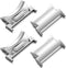 Connectors Compatible for Samsung Galaxy Watch 6 Classic Band 47mm 43mm Adapter, Stainless Steel Button Connector Band No Gap Adapter for Galaxy W...