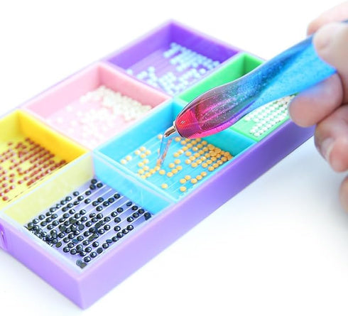 16pcs Silver Metal Tips Diamond Painting Pen Kits, 6pcs Stainless Steel Tips, 6 Glue Clays, 2 Finger Sleeves , 5D Diamond Painting Accessories Too...