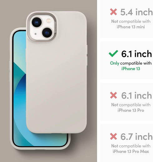 CYRILL Color Brick Designed for iPhone 13 Case (2021) - Cream...