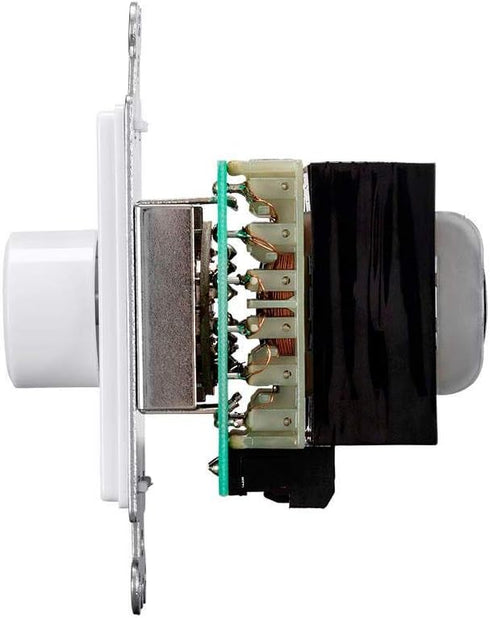 Monoprice 70 Volt Rotary in-Wall Inline Speaker Volume Control, 100-Watt, 11 Volume Positions, Supports up 12 AWG, to Use with 70 Volt Music Syste...