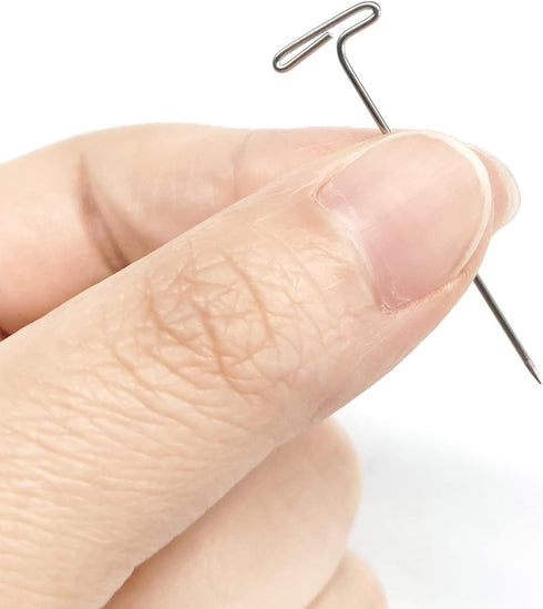 T-Pins 100 Pack - 1.5 inch Multi-Use T-Pins for Knitting, Wigs, Sewing & Office Wall...